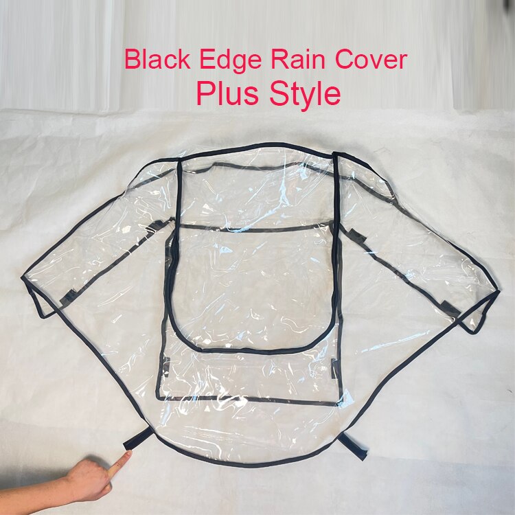 Regenjas Kinderwagen Accessoires Regenhoes Waterdichte Hoes Voor Bugaboo Bee 3 Bee3 Bee5 Veiligheid Eva Materiaal: Black edge plus