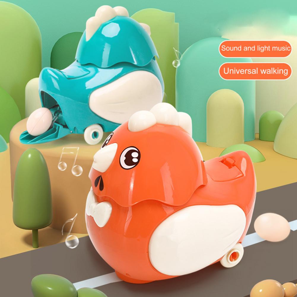 Laying Egg Toy Smooth Edge Sturdy Melodious Music Hen Laying Eggs Walking Toy