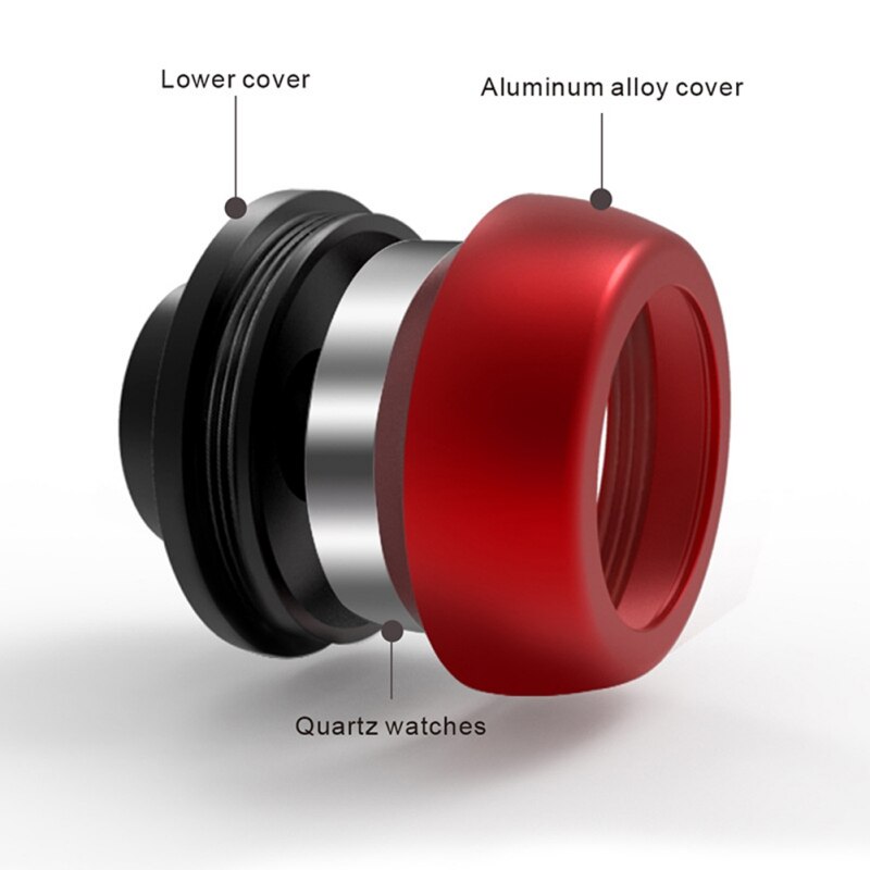 Fiets lichtgevende headset horloge computer fiets voertuig klok waterdicht fiets hoofd onderdelen horloge headset top kap stuurpen afdekking