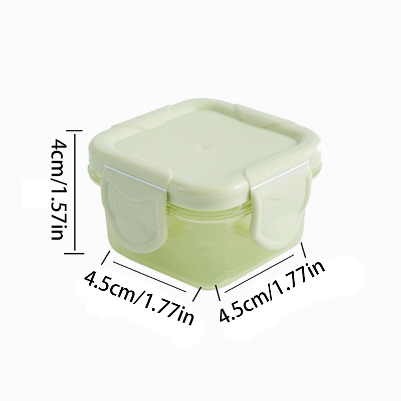 60ML Kitchen Storage Box Small Plastic Containers Airtight Food Storage Containers Moisture-proof Food Storage Case Organizer