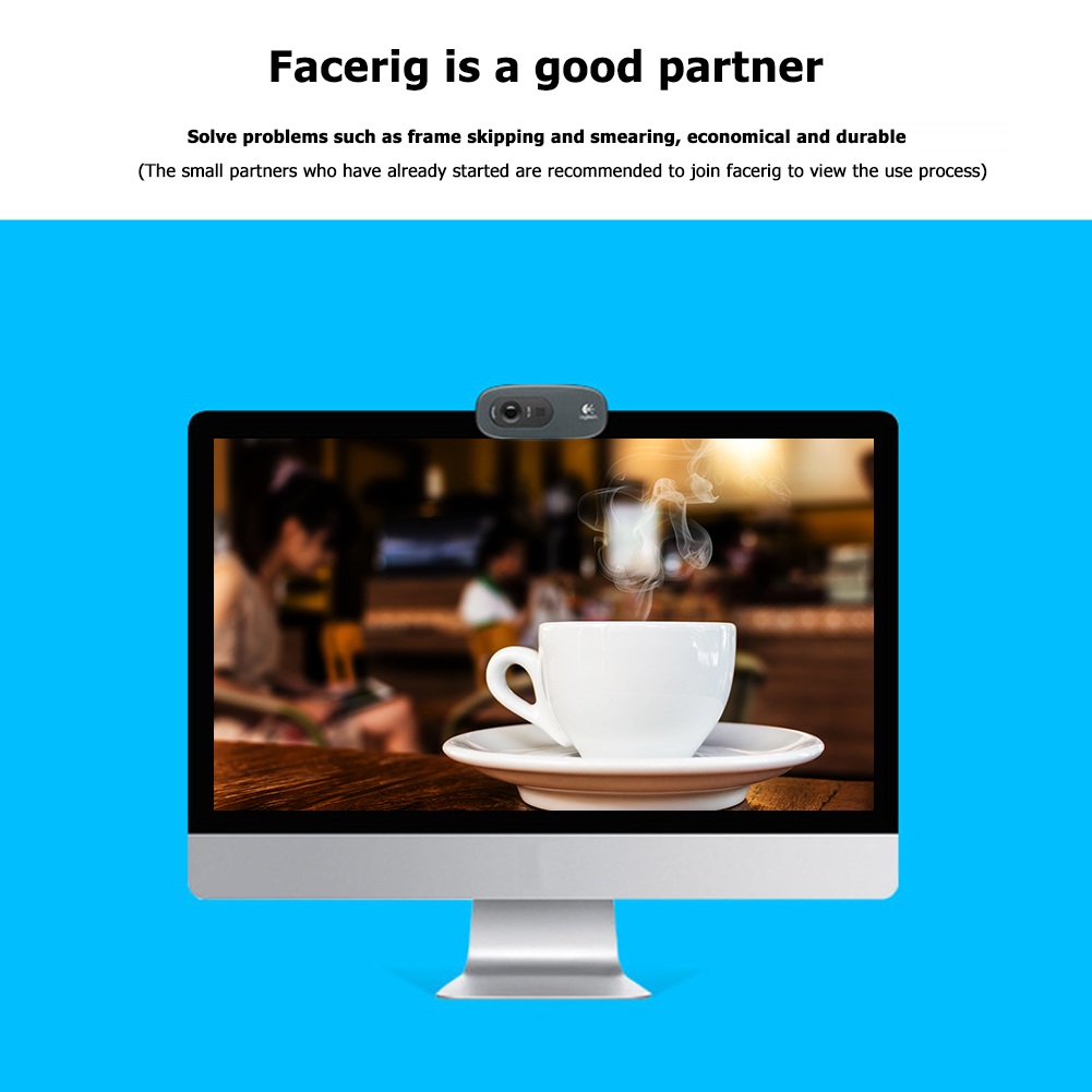 100% Logitech C270 C270i 720P HD Webcam Built-in Mic Computer PC Desktop USB Web Camera for Live Broadcast Video Calling Webcast