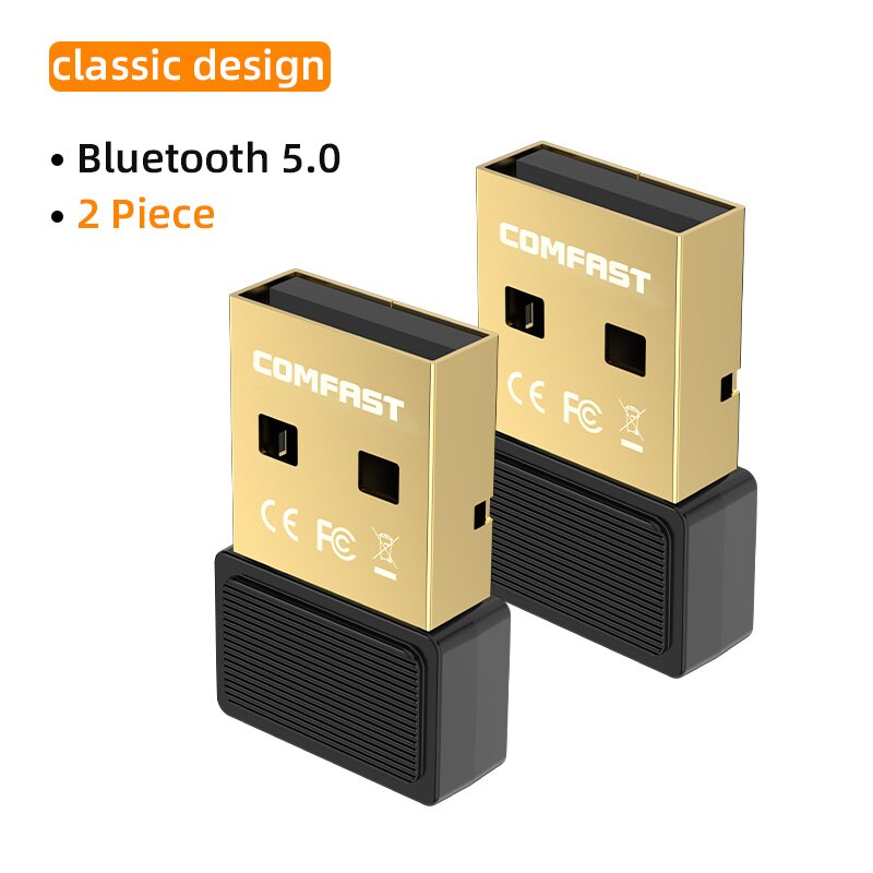 USB Bluetooth 5.0 Bluetooth Adapter Receiver 5.0 Bluetooth Dongle for PC Speaker Wireless Mouse Music Audio Receiver Transmitter: 2PCS