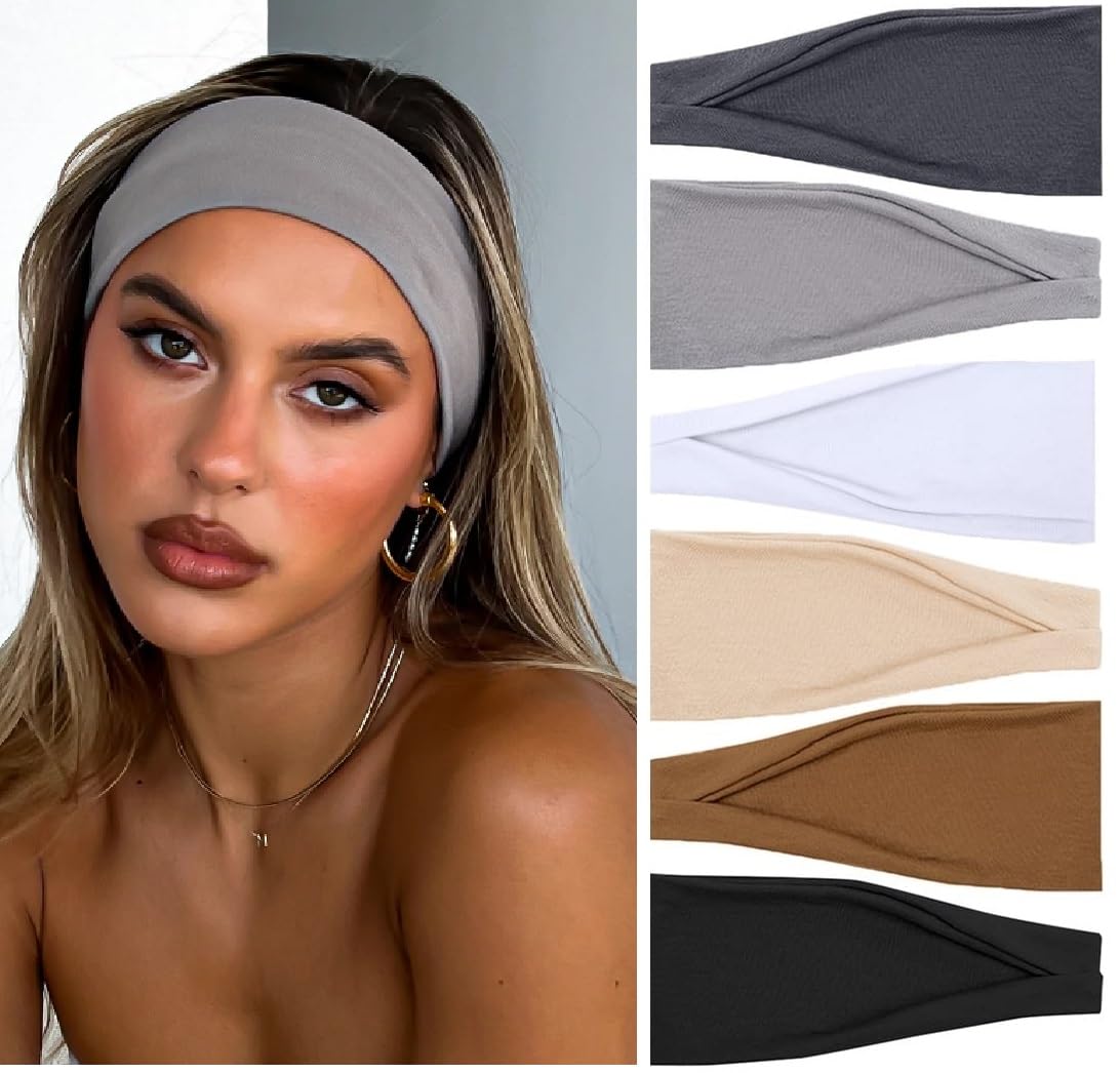Diademas antideslizantes para mujer, banda para el sudor, bandas elásticas suaves para la cabeza, deporte, entrenamiento, Yoga, correr, viaje, accesorios para el cabello