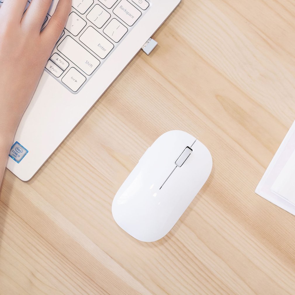 Xiaomi tragbare drahtlose maus 1200 dpi 2.4 ghz photoelektrizität maus für notebook laptop computer globale version