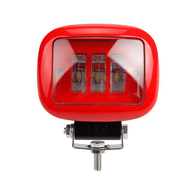 OKEEN-Luz led de trabajo con lente 6D, faro redondo de Squar de 30W y 12V para coche, 4WD, ATV, SUV, UTV, camiones, 4x4, luces de conducción todoterreno: 1pcs  red square