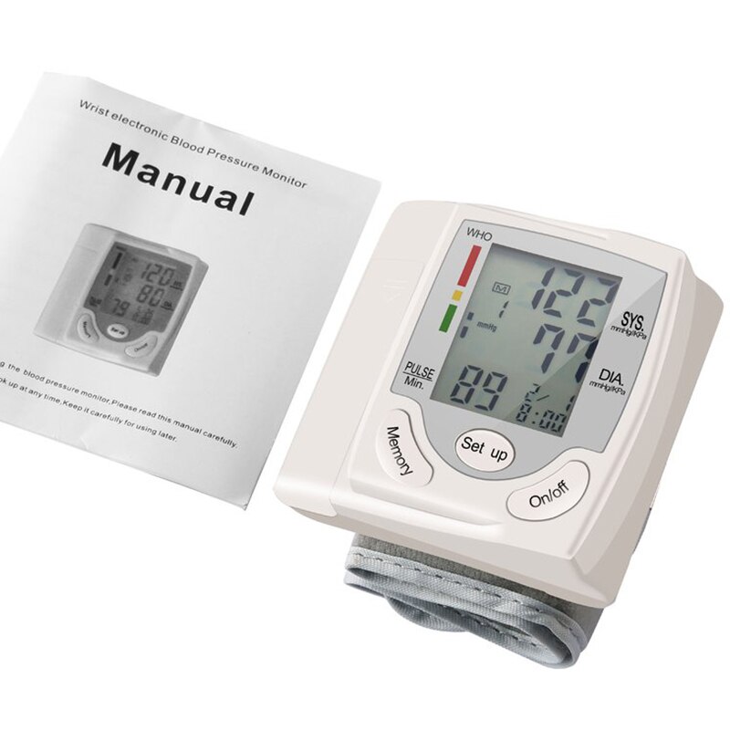 Manchet Pols Bloeddrukmeter Digitale Automatische Bloeddrukmeter Hartslagmeter Draagbare Bloeddrukmeter Tonometer: C
