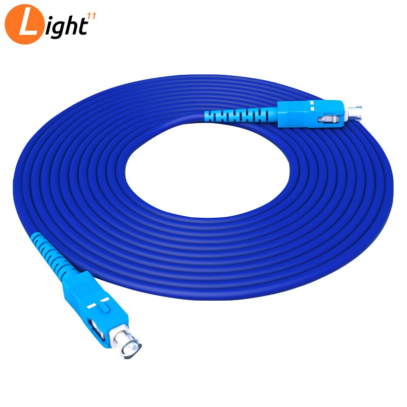 Jumper-Cable de fibra óptica simple SC/UPC-SC/UPC, Cable de conexión Mini blindado, 10 Uds.