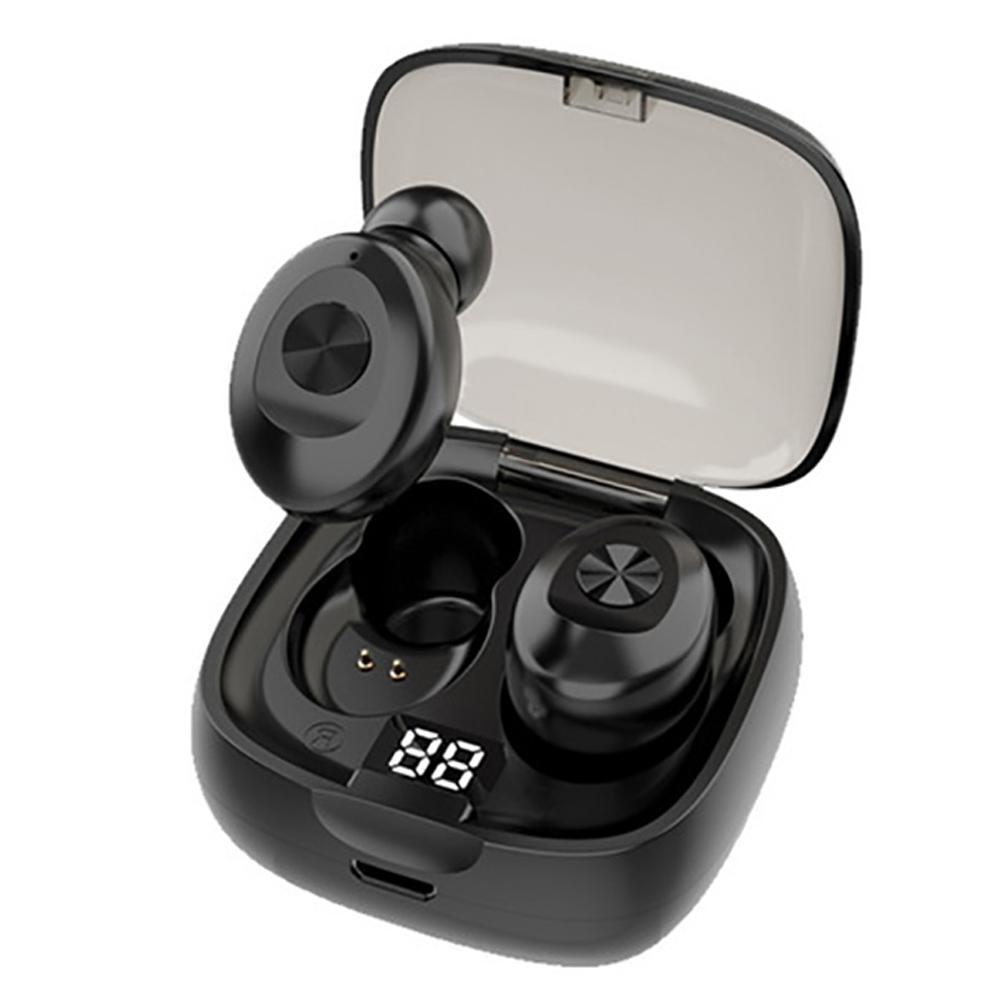 Bluetooth øretelefoner  xg8 digitale tws bluetooth 5.0 mini in-ear ipx 5 vandtætte sports øretelefoner øretelefoner: Sort