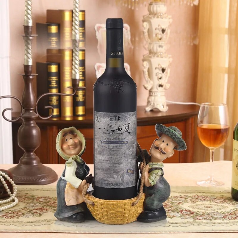 Europäischen Rotwein Halfter wohnzimmer luxus wein schrank dekorationen Hohe fuß wein glas Halfter haushalt wein flasche Gestell: T