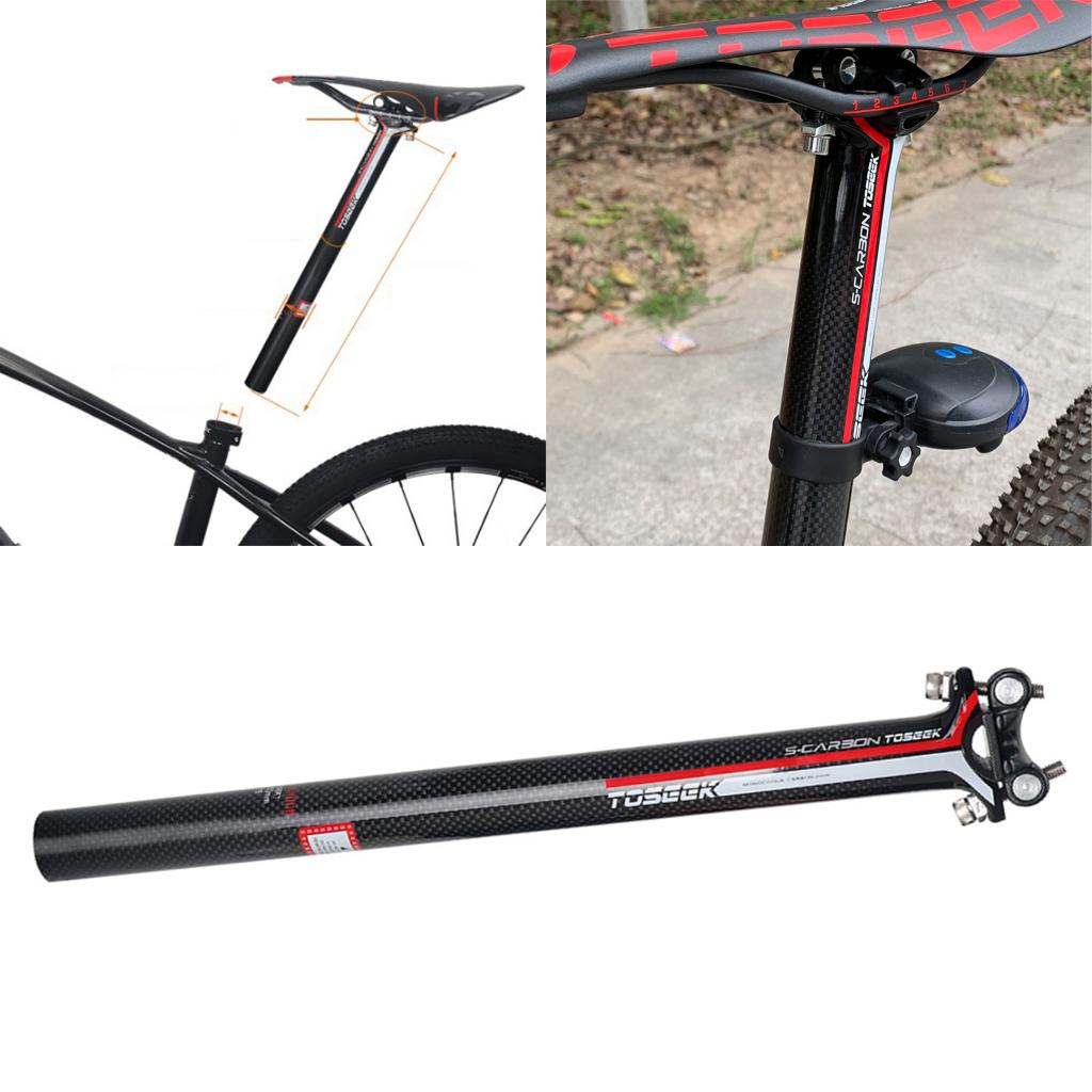 30.8mm Seat Post 350mm 400mm Bike Seatpost Bicycle Saddle Angle Adjustable Seat Post Stem for Road Bike Mountain Bike