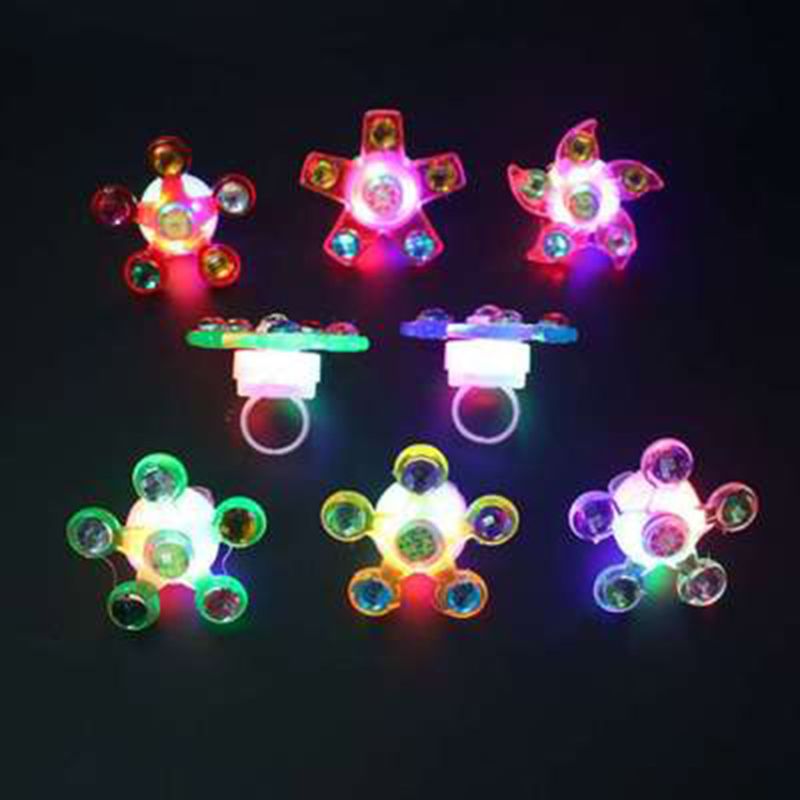 Fidget Spinner Light Up Ring antistress Fidget giocattoli forniture bomboniere BX0D