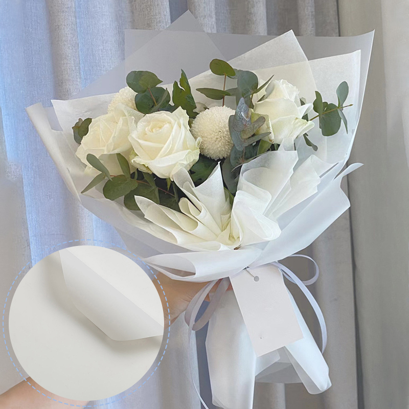 5Pcs 57*57cm Tissue Paper Waterproof Flower Bouquet Wrapping Paper Florist DIY Wedding Birthday Party Packing Decor Crafts