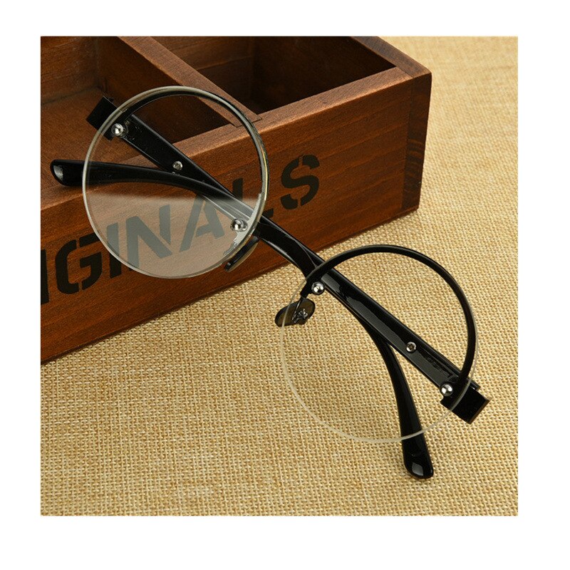 Lunettes de lecture Anti-fatigue verre cristal naturel pierre presbytie lunettes mâle haute définition rond marron lunettes de lecture