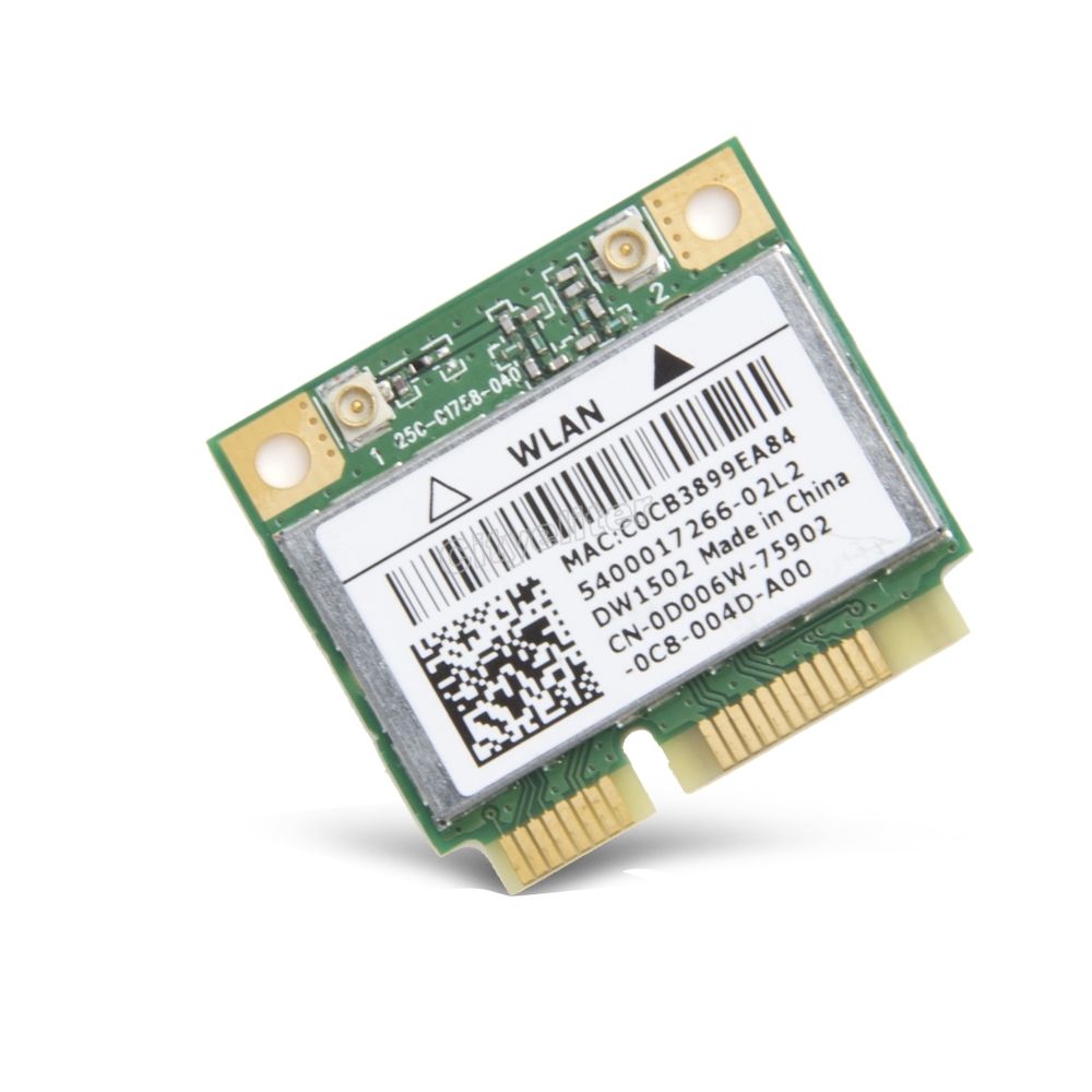 Wireless Adapter Card for Atheros AR9285 AR5B95 Half Size Mini PCI-e 300Mbps Wireless Wifi Card DW1502 802.11 b/g/n for Dell Ins