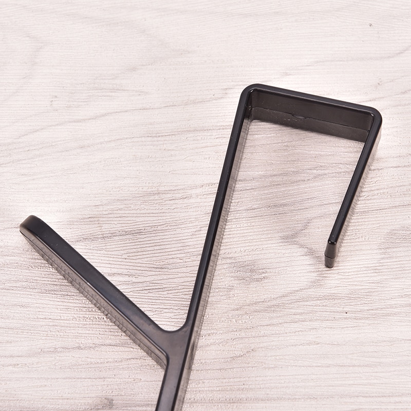 1pc Hat Clothes Bag Hanger Hook Holder Cupboard Door Kitchen Cabinet Back Style Garbage Bag Storage Rack Organizer Hanging