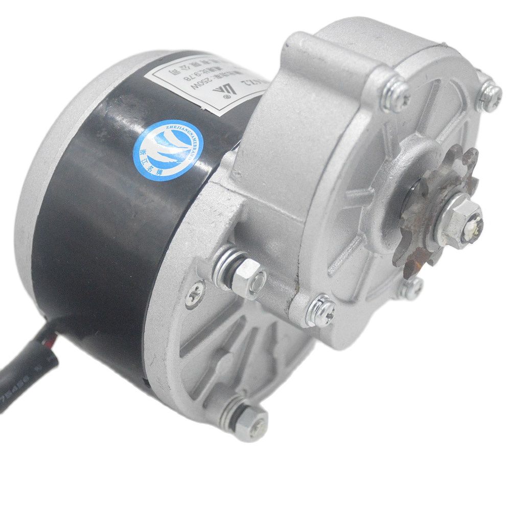 Motor de bicicleta eléctrica, 250W, 24V/36V CC, engranaje, cepillo