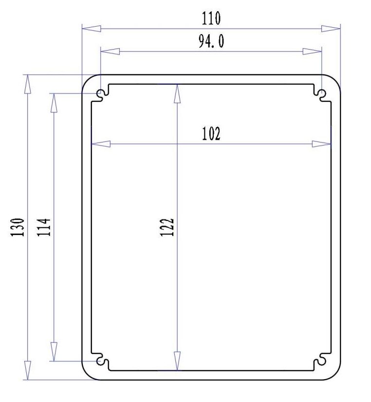 1311 Full aluminum DIY chassis power amplifier chassis class A enclosure PSU box