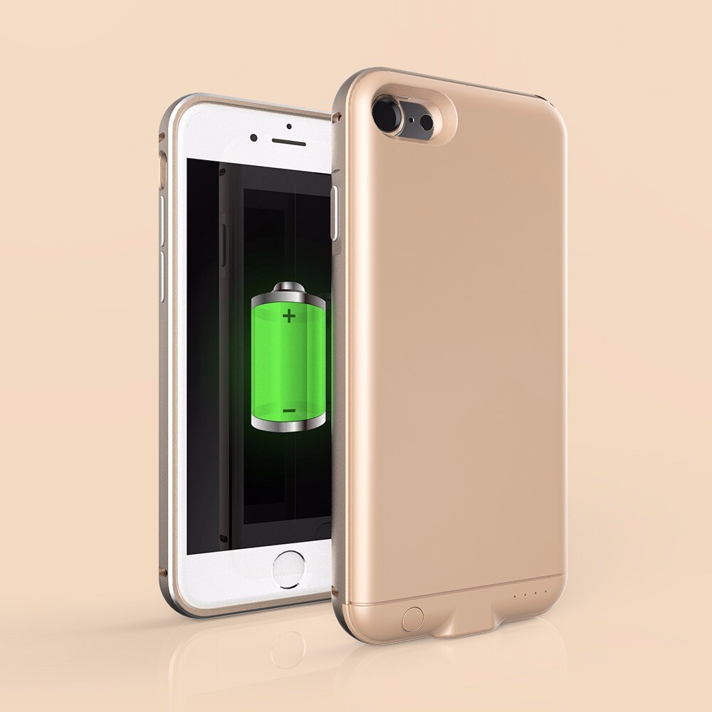 4000 mah apple iphone 6 plus 6s plus 7 8 plus akkulaturikotelo 5.5 tuuman varmuuskopiointi smart power bank akkukotelo: Kulta-