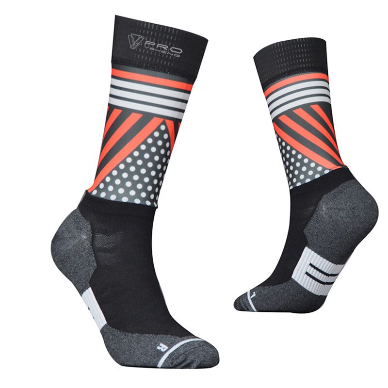 Men Women Cycling Socks Brand Breathable Bicycle Socks Summer Outdoor Sport MTB Bike Cycling Sock: Xorange