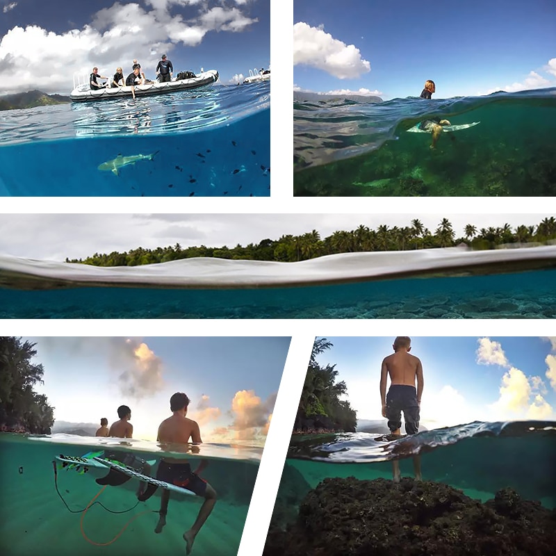 6 zoll Tauchen Kuppel Hafen für GoPro Held 4 3 + Schwarz Silber gehen Profi Kamera mit Wasserdicht fallen Kuppel für GoPro 3 + 4 Zubehör