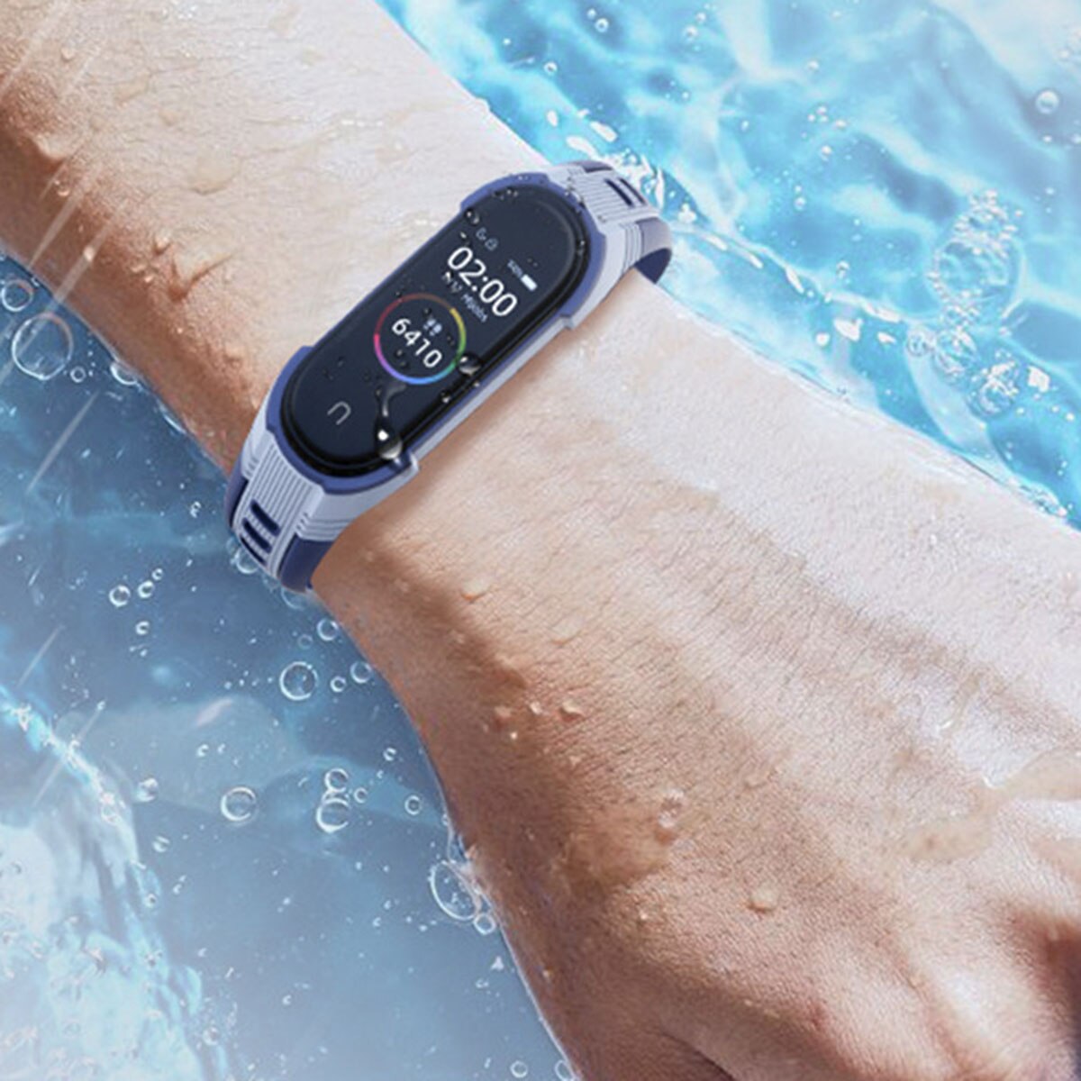 Xiaomi Mi Band 5 4 3 Strap Replacement Wristband Bracelet Silicone Dual Color Watch Band Xiaomi Mi Band Wristband