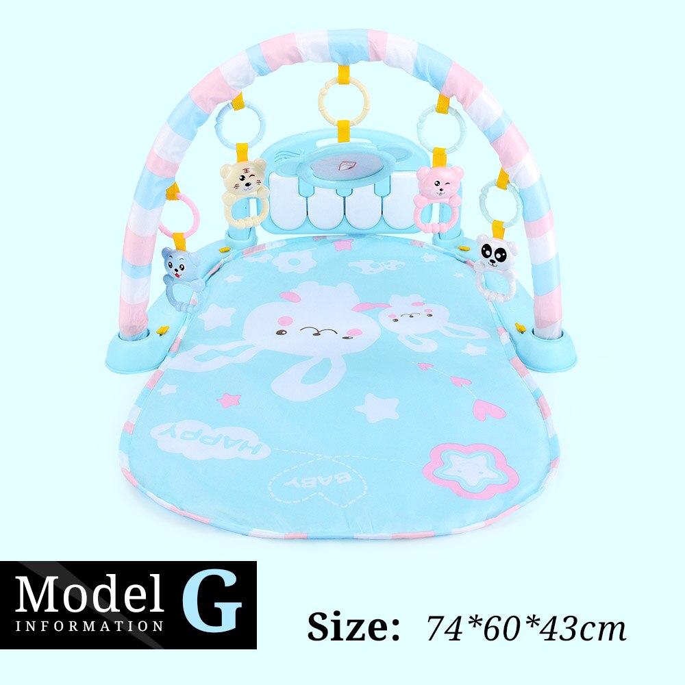 16 Stijlen Baby Muziek Rack Speelkleed Kid Rug Puzzel Tapijt Piano Toetsenbord Zuigeling Playmat Vroege Onderwijs Gym Kruipen Spel pad Speelgoed: Model G