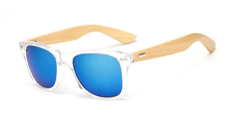 16 farbe Bambus Sonnenbrille Männer Holz Sonnenbrille Frauen Spiegel Original Holz Sonnenbrille retro de sol masculino: wooden 1501 C13