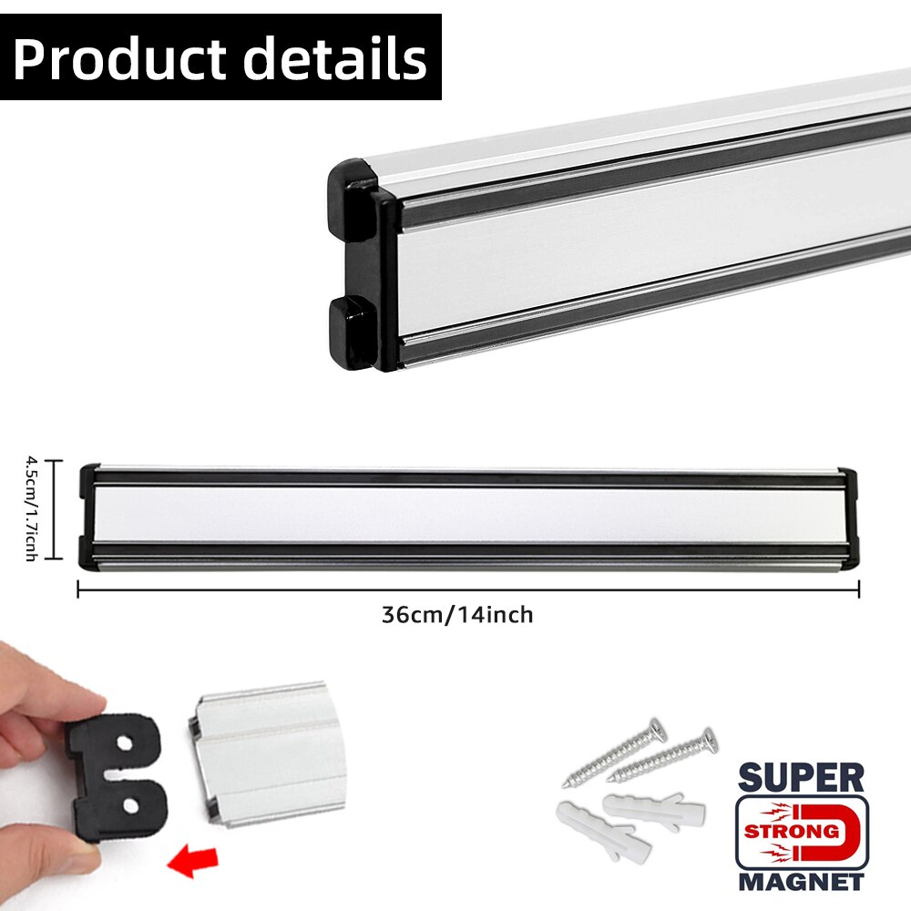 Magnetic Knife Holder Wall Mount Block Storage Holder Strong Magnetic knife stand Kitchen Accessories Organizer