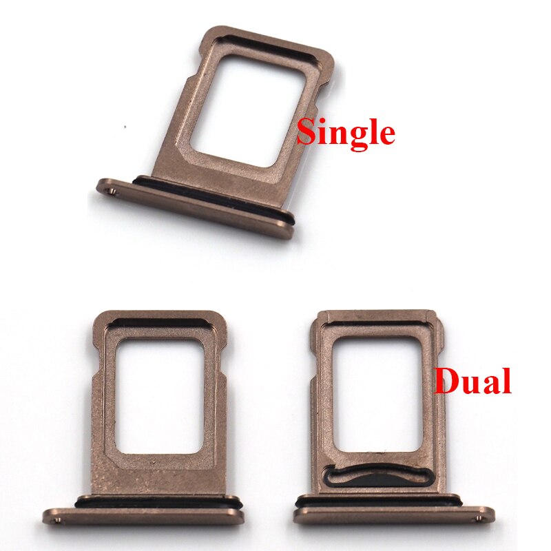 Dual SIM Card Slot Replacement Tray For Apple iPhone XR XSMAX Tray Holder With Waterproof Seal & Free Sim card Pin