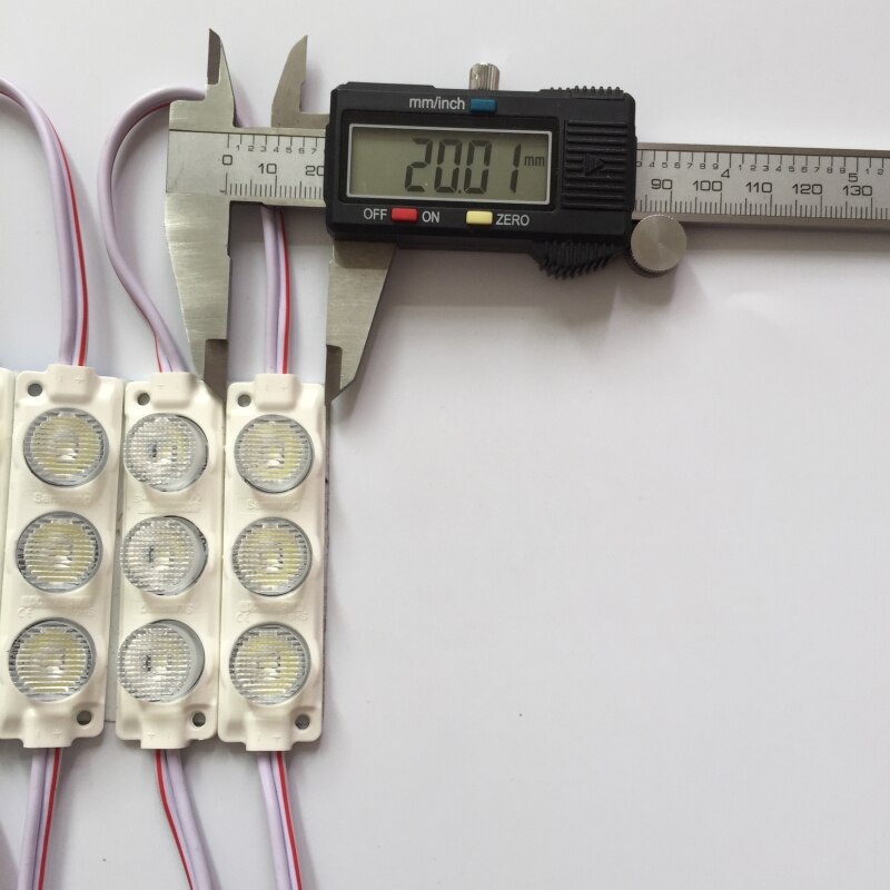 Super bright LED module DC12V waterproof 3LEDs Cold White led Module with lens ,Good heat dissipation