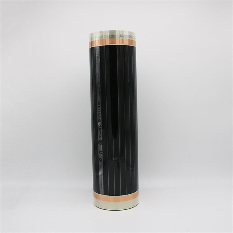 50CM * 2M 220W Elektrische Kohlenstoff Beheizten Boden Unter Teppich Heizung Film mit Klemmen, Isolierung beschmieren