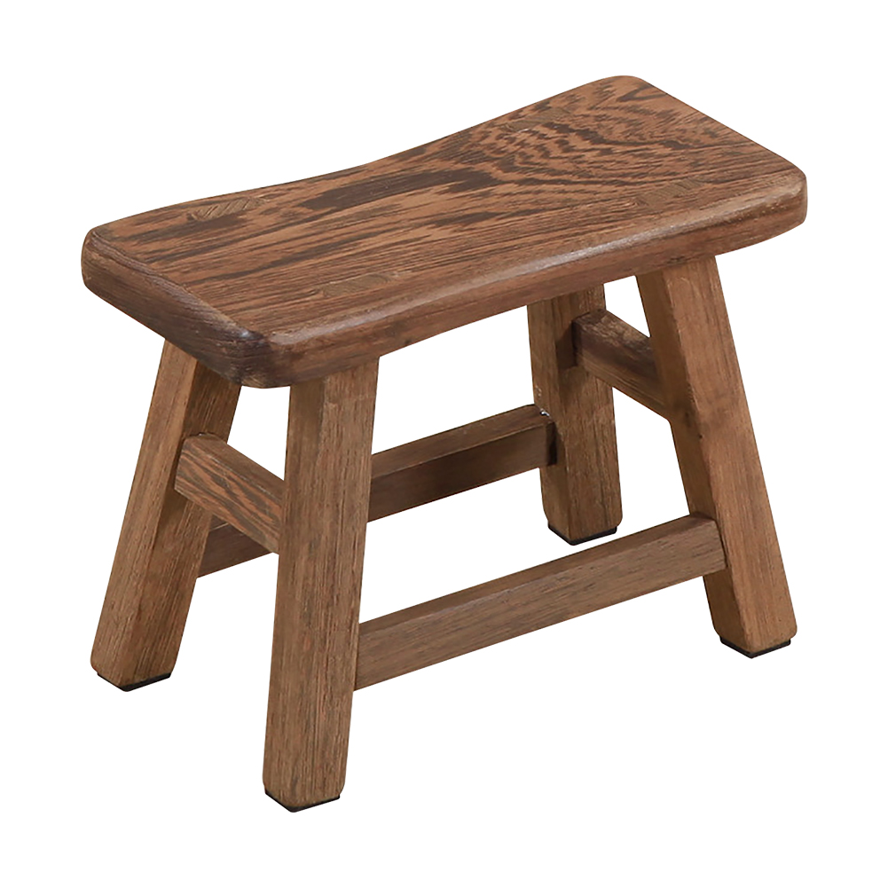 Portable Retro Small Bench Wooden Stool for Kids Adults Plant Stand Rustic