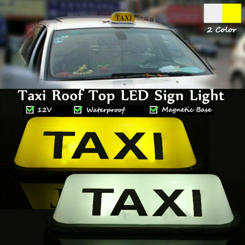 1 Uds. LED Taxi indicador de señal luces 12V impermeable LED lámpara de luz Taxi techo de la cabina