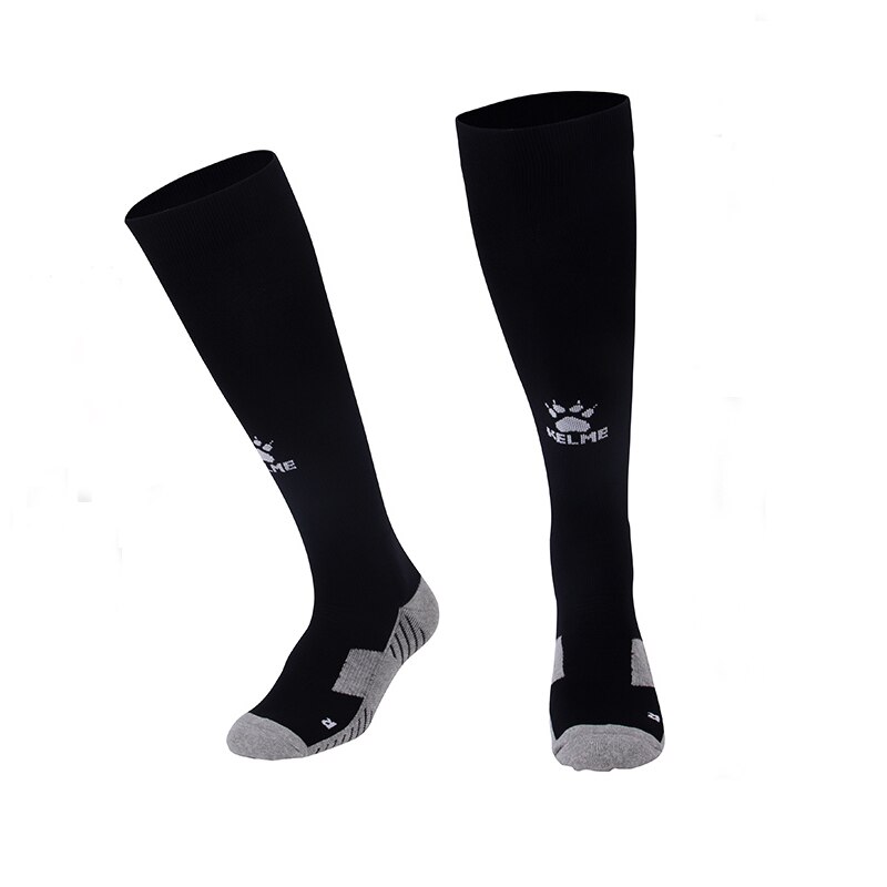 KELME Sport Socken Männer Fußball Socken Anti Slip Fußball Socken Baumwolle Strümpfe Gute Atmungsaktiv Männlichen K15Z908: M / Black