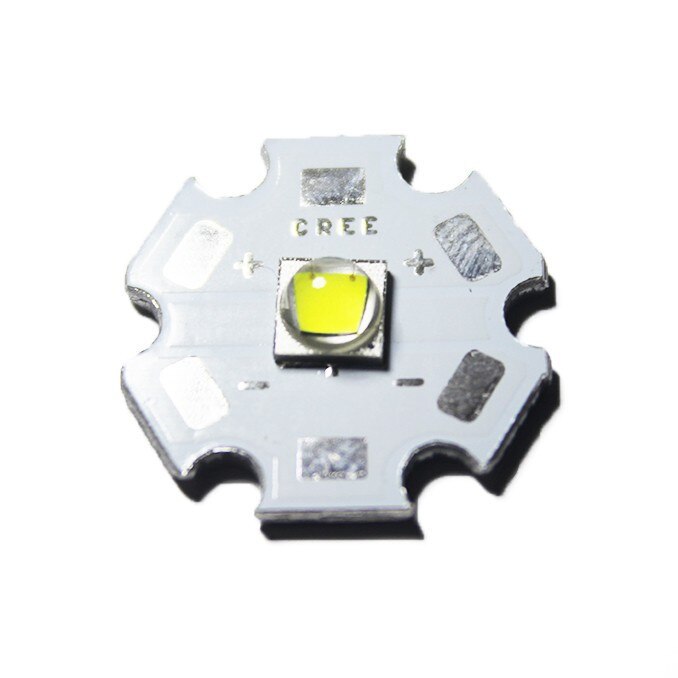 5PCS CREE XML2 LED XM-L2 T6 U2 10W WHITE High Power LED Emitter Bulb with 20mm Heatsink For Flashlight/DIY
