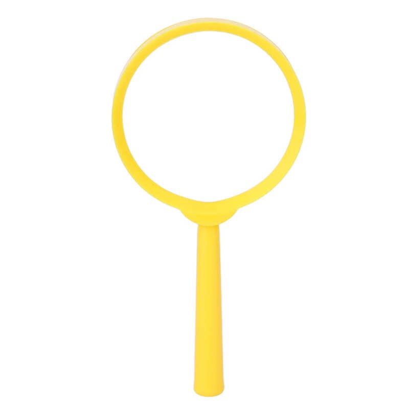 Magnifying Glass High Magnification Factor Handheld Magnifier for Students for Reading Morning Papers: yellow
