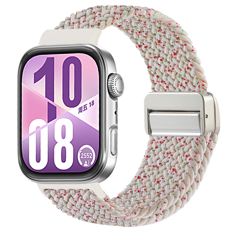 Band for HUAWEI watch fit 4 Pro/fit 3/4 smartwatch wrist replacement belt magnetic braided bracelet correa HUAWEI fit 4 Straps: XL / APRICOT
