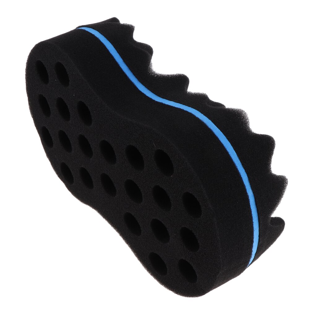 Curl Barber Twist Sponge Large Holes Hair Brush Double Sided Sponge Locking Twist Curling Coils Wave Male Boys and Female Girls