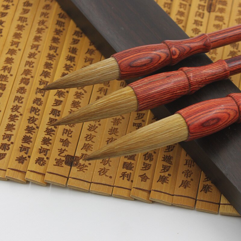 North tail pure wolf hair brush pure tail calligraphy cursive writing brush adult calligraphy red sandalwood writing brush