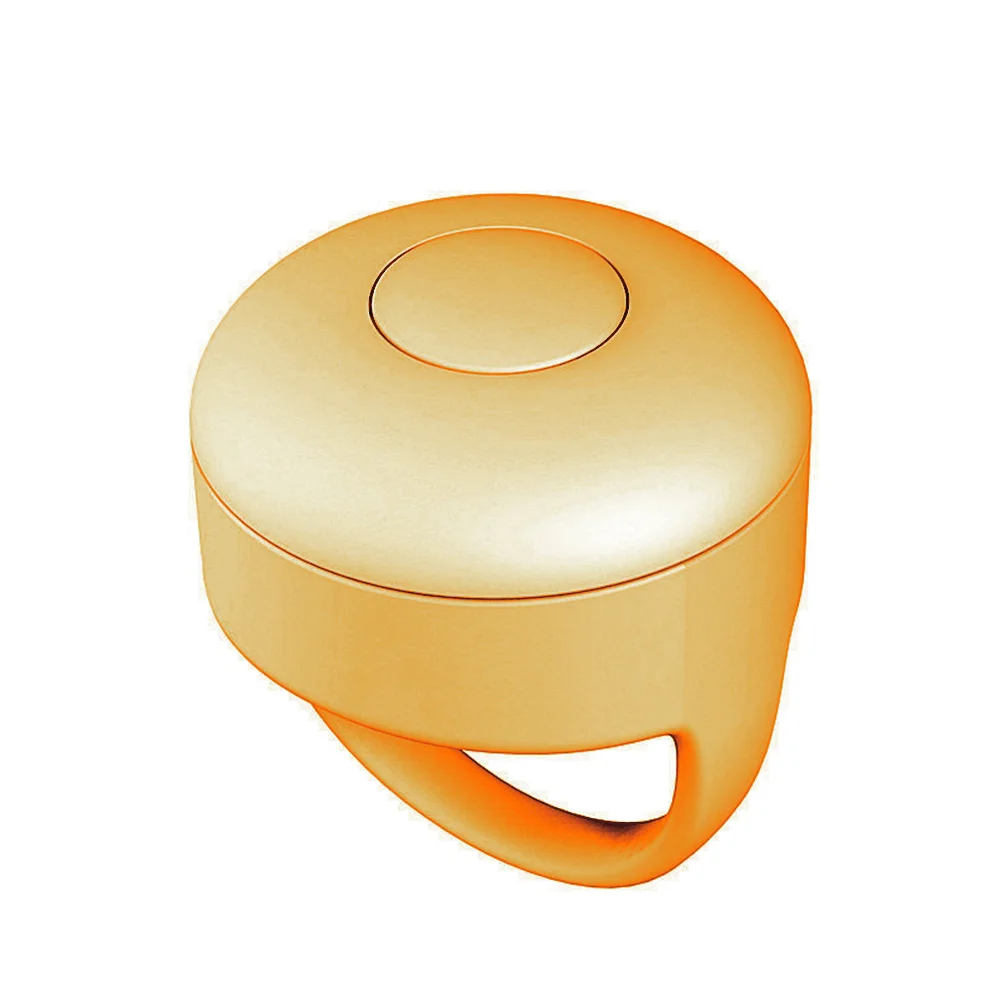 Anillo de Control remoto para teléfono móvil, compatible con Bluetooth, navegación automática de página, controlador de vídeo para teléfono Liker: YELLOW
