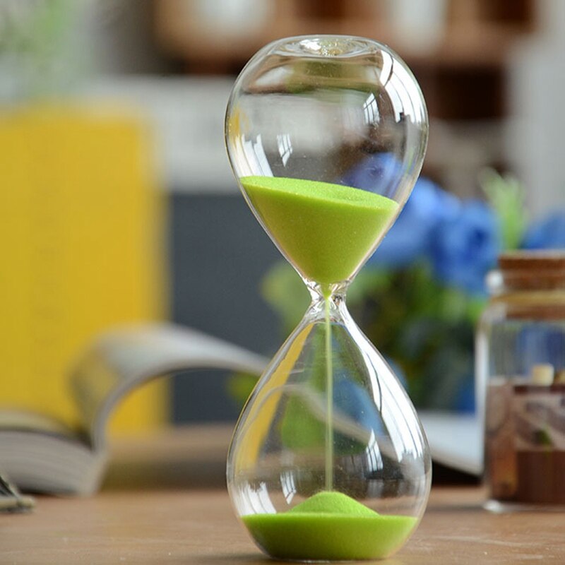 Reloj de arena de 5 minutos, contador de tiempo de arena, temporizador de cuenta, , decoración del hogar, Color aleatorio