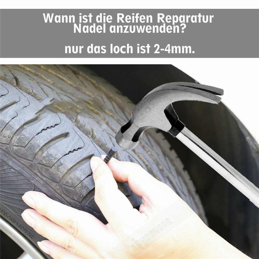 Universal 100pcs Car Van Tire Repair Tools Emergency Heavy Duty Tubeless Puncture Repair Kit Plug Car Tire Repair Tool Set Kit