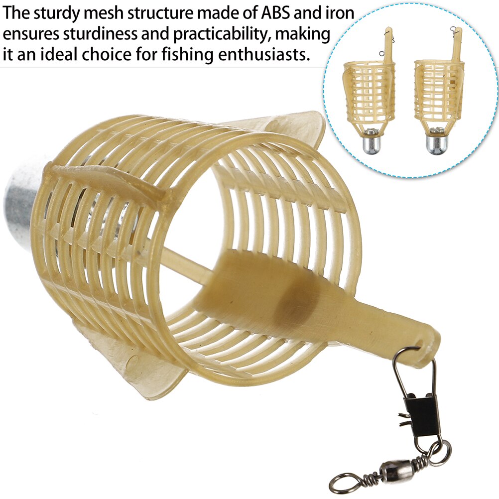 3pcs Fishing Bait Cage Lure Cage Bait Fishing Trap Basket Fishing Tackle