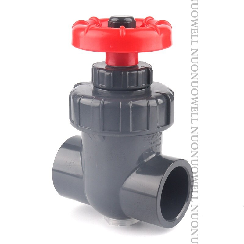 1 Pc 20 ~ 63 Mm Hi Upvc Gate Valve Aquarium Irrigatie Precieze Flow Control Valve Steepless Handwiel schakelaar Plastic Klep: Inner Dia.25mm / Dark Gray Valve