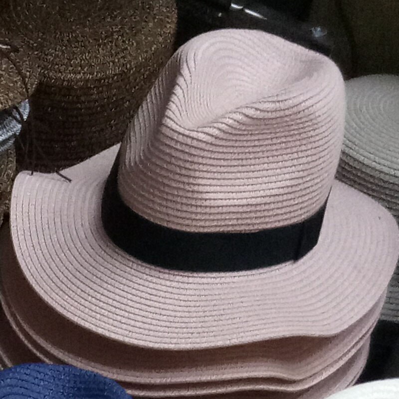 Women's Sun Hat Ribbon Round Flat Top Straw DIY Beach Panama Hat Summer Hats For Women Straw Hats Snapback Gorras: Pink