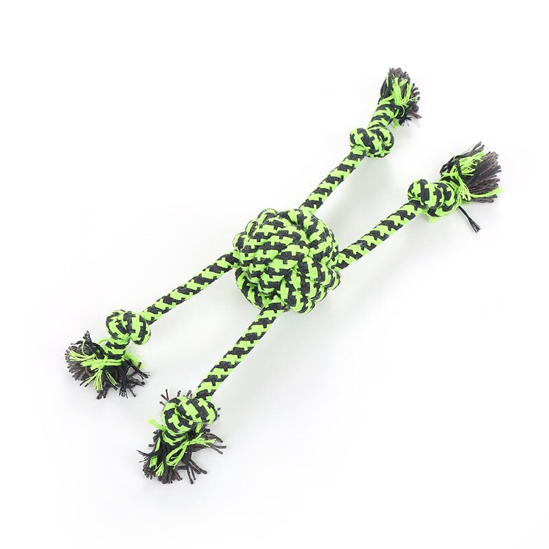 Pet Dogs Teeth Clean Puppy Cotton Chew Rope Knot Pet Supplies Durable Braided Bone Rope Safe Teeth Cleaning Pet Chew Toy