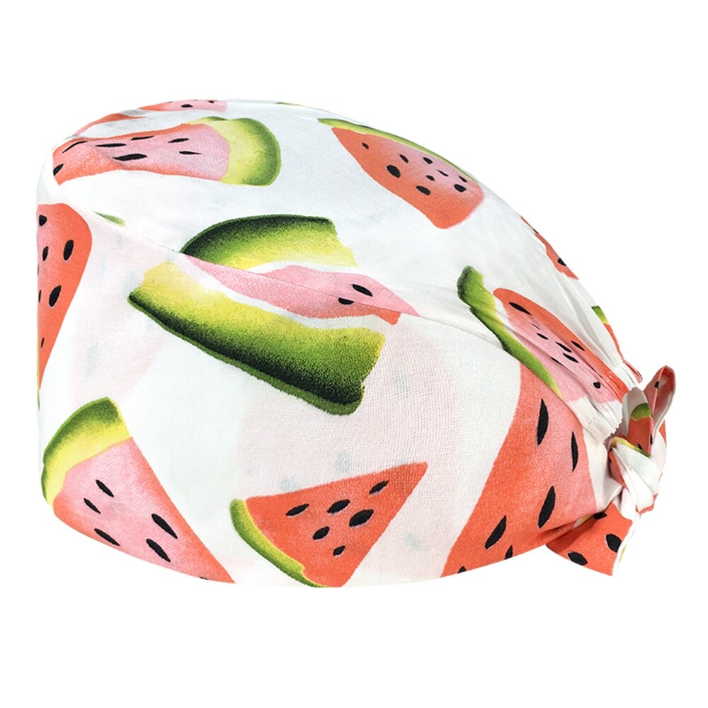 Cartoon dierenpatroon unisex matte petten laboratorium dierenwinkel werk verpleegkundige petten dokter en verpleegster katoenen chirurgische petten: 12077