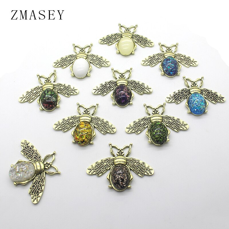 Broche abeille en alliage métallique, 5 pièces, Chic, perle, insecte, vêtements de fête d'anniversaire et de mariage, accessoires bijoux