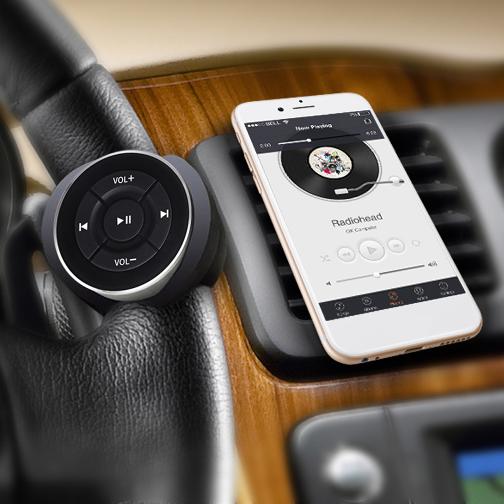 Bluetooth Ratbetjent Fjernbetjening - Kompatibel iOS Android - Holdbar ABS