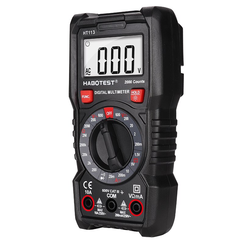 Digital-Multimeter Tester HT113 Automatische Professionelle Transistor Tester Multimeter Batterie Messen Meter Mit Hintergrundbeleuchtung
